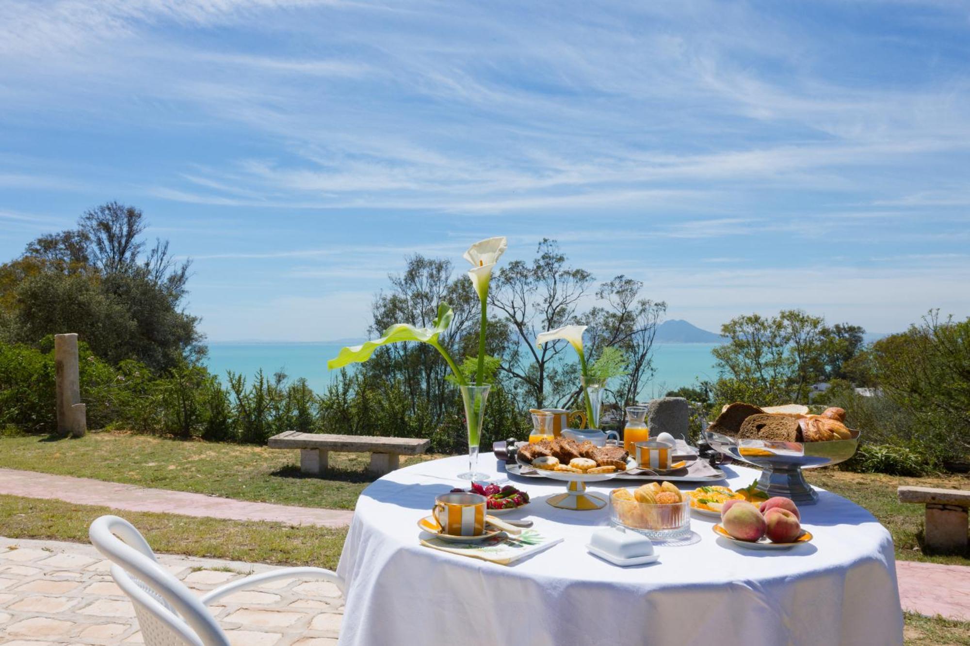 Si Brahim Studio Piscine, Sidi Bou Said Exterior foto